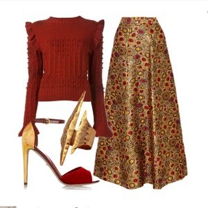 ❗️SOLD❗️Alice + Olivia Terilyn Brocade Maxi Skirt